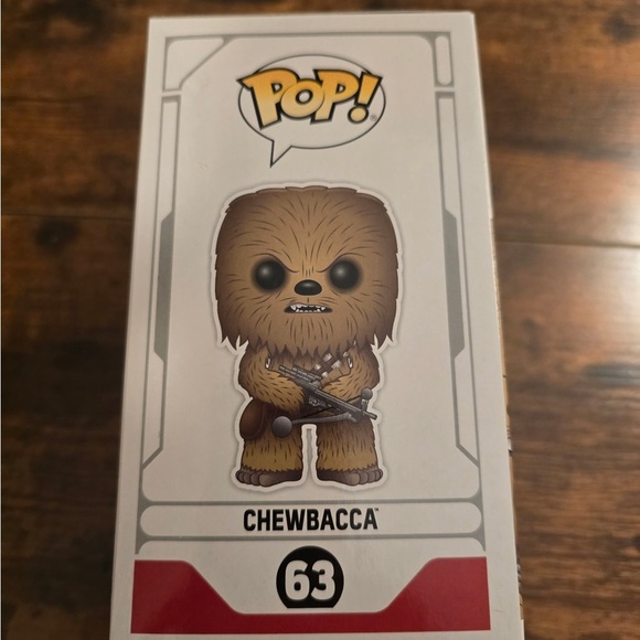 Funko POP! Star Wars: Gold Chrome Chewbacca #63 Galaxy Convention Exclusive NEW - Picture 3 of 4